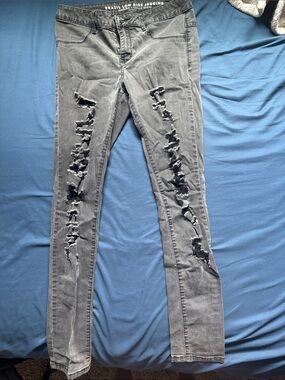 Ripped Jeggings - Black